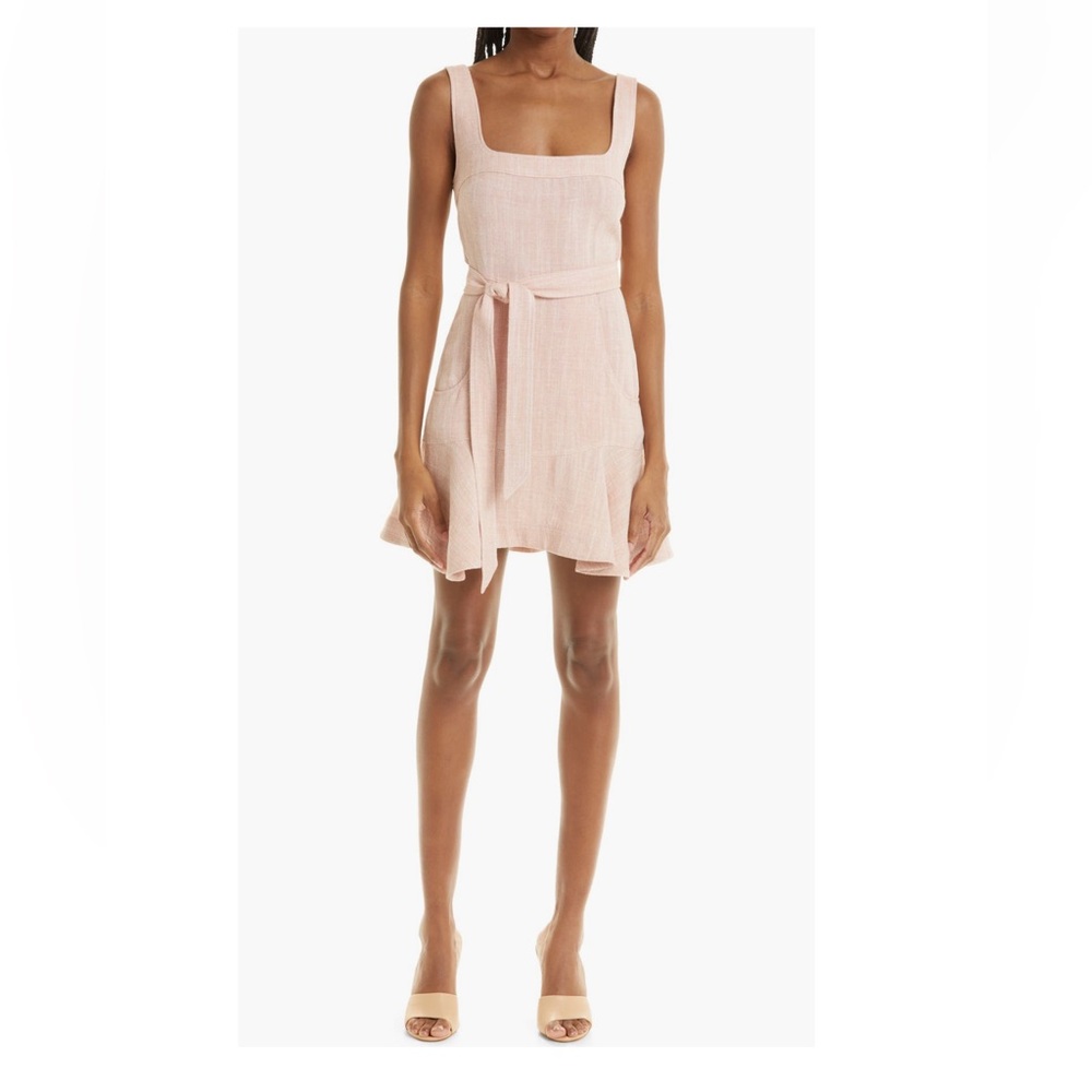 Elegant Pink Sleeveless Dress